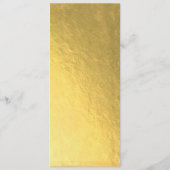 Gold Foil Mexican Floral Wedding-menukaart Menu (Achterkant)