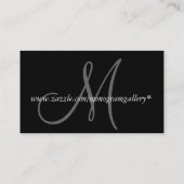 Gold Foil Monogram  Visitekaartje (Achterkant)