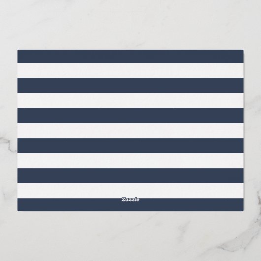 Gold Foil Nautical Crab Rehearsal Dinner Folie Uitnodiging (Achterkant)