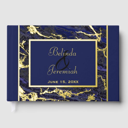Gold Foil & Navy Blue Mariage (Recto)