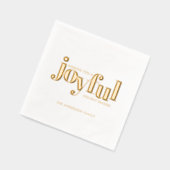 Gold Foil Noël Joyeux Typographie (Gauche)