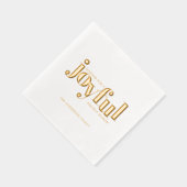 Gold Foil Noël Joyeux Typographie (Droite)