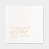 Gold Foil Nous nous sommes rencontrés à Bar Modern (Recto)