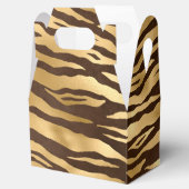 Gold Foil Oerwoud Tiger Bedankdoosjes (Geopend)