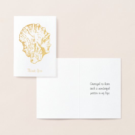 Gold Foil Oyster Shell Card Folie Kaarten (Display)