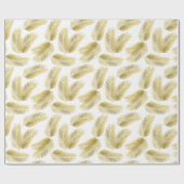 Gold Foil Palm Leaves Pattern Cadeaupapier (Vlak)