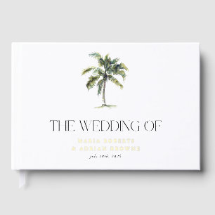 Gold Foil Palm Tree Plage tropicale Mariage