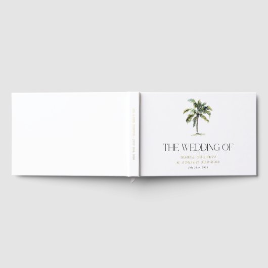Gold Foil Palm Tree Plage tropicale Mariage (Complet)