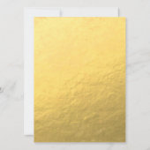 Gold Foil Peacock Vintage Wedding Invitation (Dos)