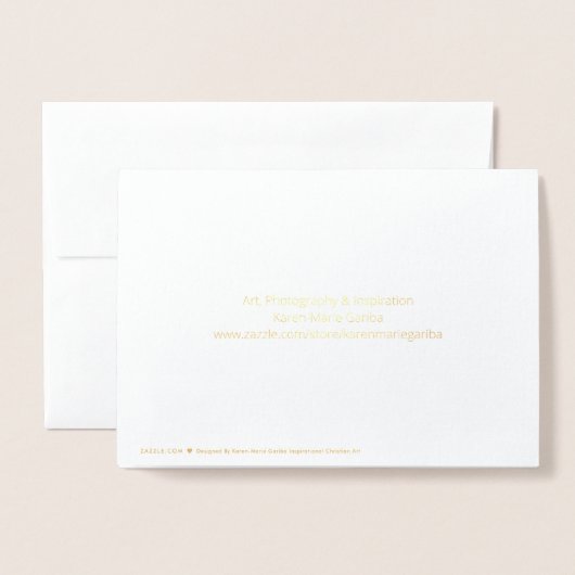 Gold Foil persoonlijke kerstkaart voor familie Folie Kaarten (Met envelop)