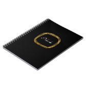 Gold Foil Scribble Circle Modern Carnet Journal (Côté gauche)