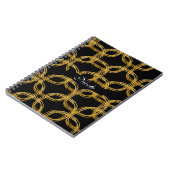 Gold Foil Scribble Circle Modern Carnet Journal (Côté gauche)