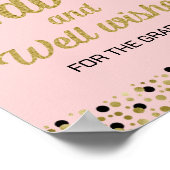 Gold Foil Script Advice and Well wil Afstudeerder Poster (Hoek)