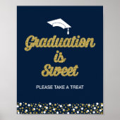 Gold Foil Script-Afstuderen is Sweet Afstudeerder  Poster (Voorkant)