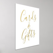 Gold Foil Script Weduwkaarten en cadeaubonborden Folie Afdrukken (Laagn)