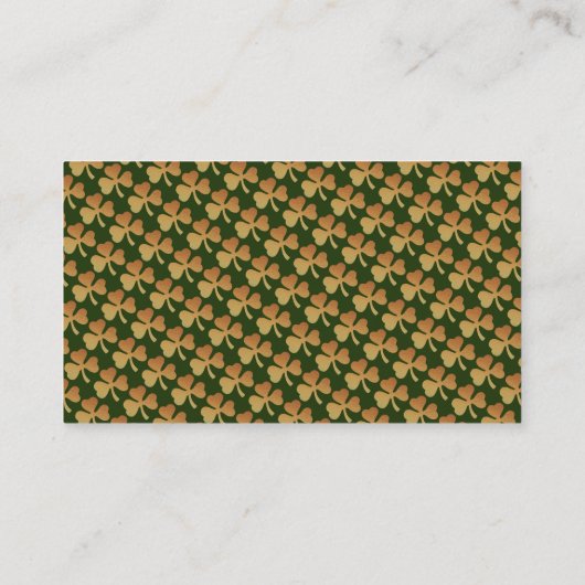 Gold Foil Shamrock, St Patrick's Day Drinks Ticket (Dos)