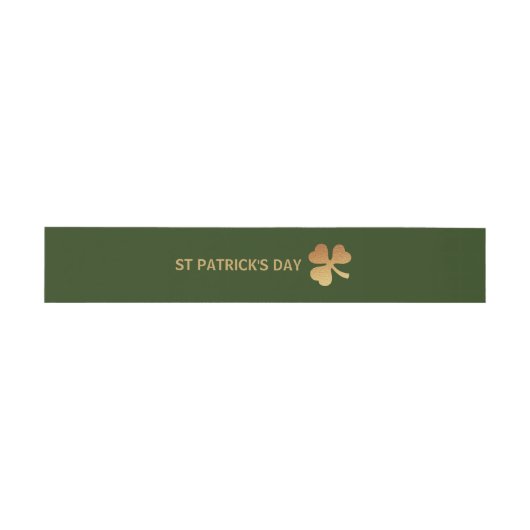 Gold Foil Shamrock, St Patrick's Day Uitnodigingen Wikkel (Vlak)