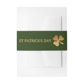 Gold Foil Shamrock, St Patrick's Day Uitnodigingen Wikkel (Voorkant Voorbeeld)