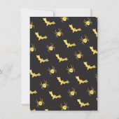 Gold Foil Skull Halloween invitations de la partie (Dos)