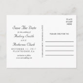 Gold Foil Sparen het Briefkaart van de Datum (Achterkant)