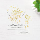 Gold Foil Splatter earing Ketting Display Kaart (Bureau)