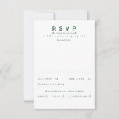 Gold Foil Stars Mariage moderne RSVP (Devant)