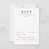 Gold Foil Stars Mariage moderne RSVP (Devant)