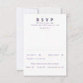 Gold Foil Stars Mariage moderne RSVP (Devant)