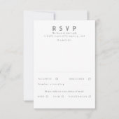 Gold Foil Stars Mariage moderne RSVP (Devant)