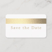 Gold Foil Stripe, Enregistrer La Carte Date (Devant)
