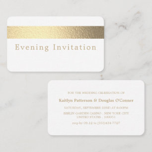 Gold Foil Stripe, Evénement du soir Ticket Invitat