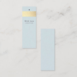 Gold Foil Stripe op Labels met blauwe winderen