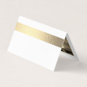 Gold Foil Stripe Photo Enregistrer La Carte Date (Dos)