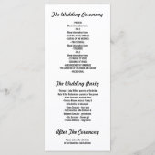 Gold Foil Stripes programmes de mariage (Dos)