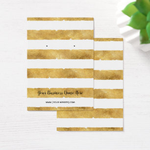 Gold Foil Stripes Verdien beeldingskaarten Visitekaartje