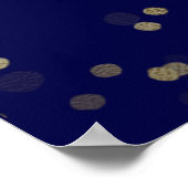 Gold Foil Sweet 16 Ballons Affiche de bienvenue bl (Coin)