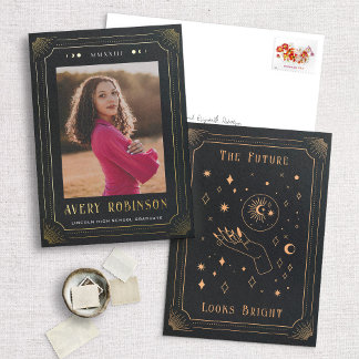 Gold Foil Tarot Afstuderen Foto koninklijke Kaart