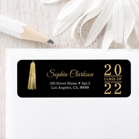 Gold Foil Tassel Afstuderen Etiket (Insitu)