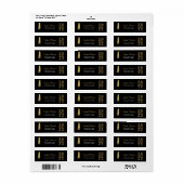Gold Foil Tassel Afstuderen Etiket (Full Sheet)
