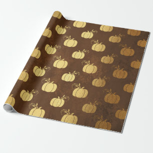 Gold Foil Thanksgiving Cadeaupapier
