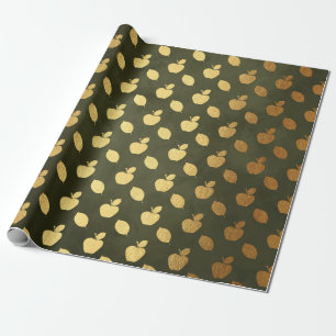 Gold Foil Thanksgiving Cadeaupapier
