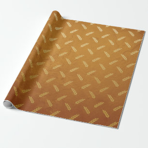 Gold Foil Thanksgiving Cadeaupapier