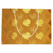 Gold Foil Thanksgiving Groot Cadeauzakje (Achterkant)
