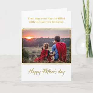 Gold Foil Vaderdag Kaart