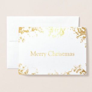 Gold Foil Vrolijke kerst Kaart