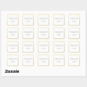 Gold Foil Wedding Favor Sticker Étiquettes (Feuille)