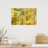 Gold Foliage Poster (Keuken)