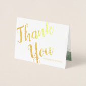 Gold Folie Rustic Pine Mountain Dank u Kaarten (Voorkant)