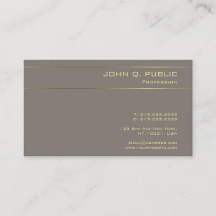 Gold Font Elegant Sjabloon Moderne Professional Visitekaartje