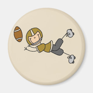 Gold Football Player-overhemden en -cadeaus Magneet